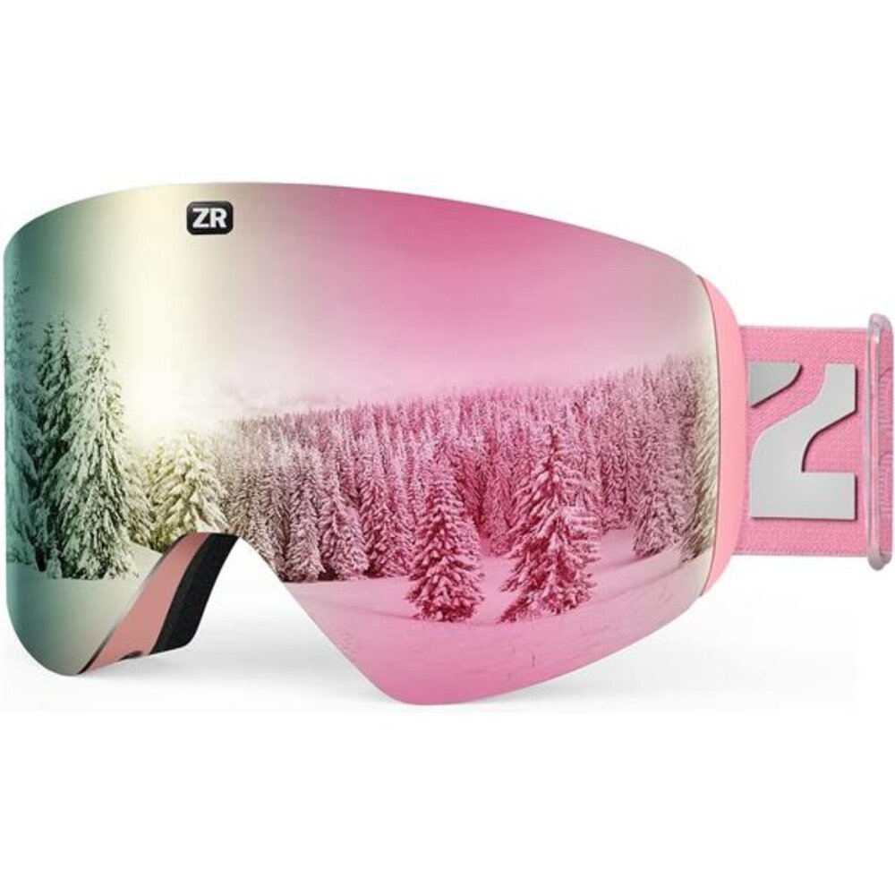 Ski Goggles Magnetic Cylindrical Snowboard Snow Goggles for Men